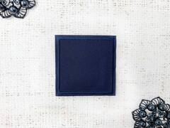 Термоаппликация, р. 6,2х6,2 см, тёмно-синий