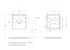 BelBagno KRAFT-500-2C-SO-RT KRAFT База под раковину подвесная с двумя выкатными ящиками, Rovere Tabacco, 500x460x500