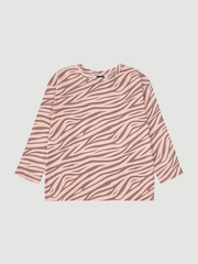 Лонгслив Mjölk Зебра розовая, уценка