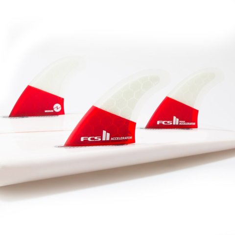 FCS II Accelerator PC Red Mood Tri Retail Fins