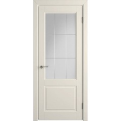 Купить Межкомнатная дверь эмаль VFD Dorren Magnolia остеклённая