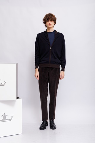 CUDGI Кардиган из шерсти с тенселом на молнии