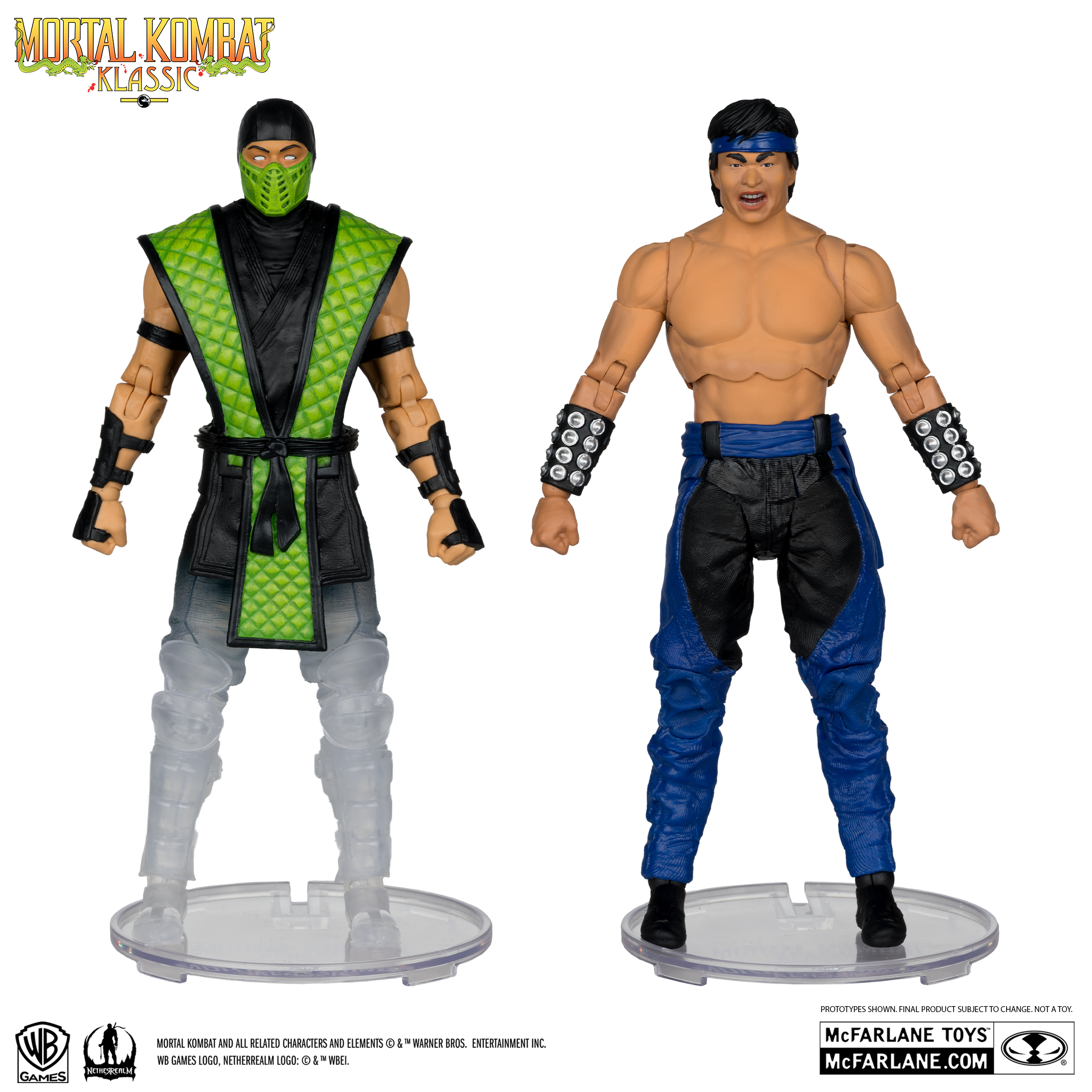 Фигурки Лю Кан против Рептилии из игры Мортал Комбат Классик Mcfarlane