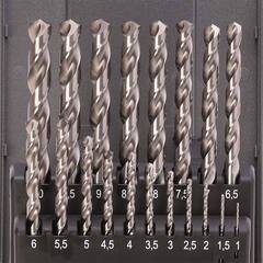 Набор сверл по металлу 1-10мм 19шт DIN338 HSS-G 118° (пл. кейс) Ruko 214214RO