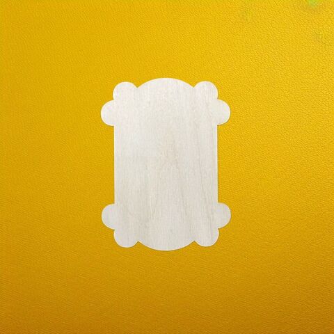 Бирка №1 ( под кружево) 10*7,5см  фанера