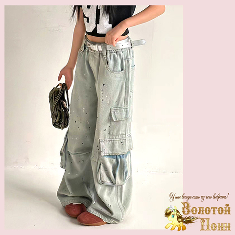 Джинсы девочке (7-14) 251220-GNK355