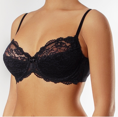 Lisse Бюстгальтер M-004 черный 80D (мягкая чашка)
