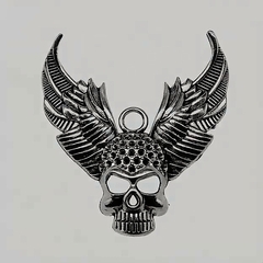 Силиконовый молд Череп с крыльями