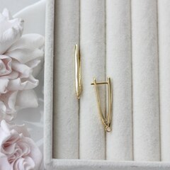 Швензы удлинённые 30*2 мм с английским замком, позолота, Ш121