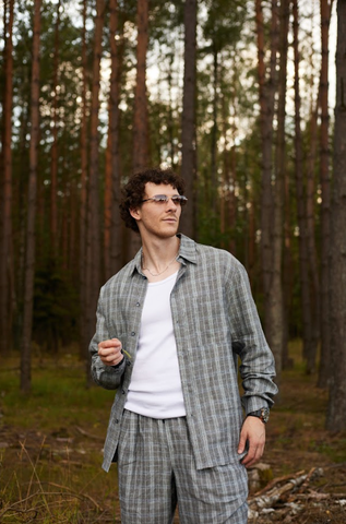 Рубашка "Linen" в клетку