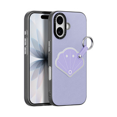 Чехол фиолетового цвета (Shell Edition) для iPhone 17, серия Luvy Series Case (со съемным ремешком) от Dux Ducis