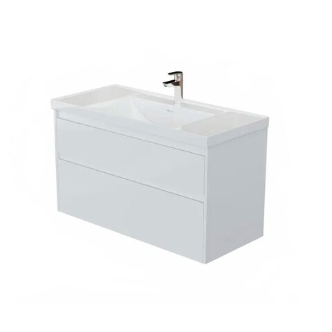 Aquanet 346314 Тумба Nova Lite 2.0 110 2 ящ. цв. белый глянец (346314)