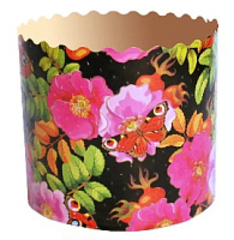 Форма для кулича(103) D90 H90мм Шиповник