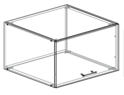 Кухня Техно шкаф верхний высокий горизонтальный 601