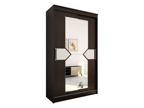 шкаф-купе НИКОЛЬ-2 (венге/лиственница светлая) 1,17 м