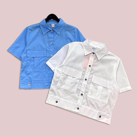 Блуза хлопок д (8-13) 260427-G9062