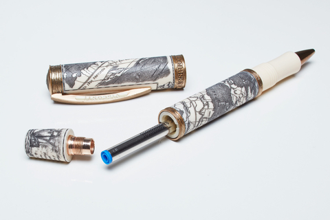 Ручка-роллер Visconti Amerigo Vespucci LE, Ivory BT, стержень: FBlack (Vs-557-52)