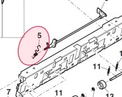 Задний флажок датчика узла фиксации Sharp для MX4100, MX4110, MX5110 MARMP0452FCZ1
