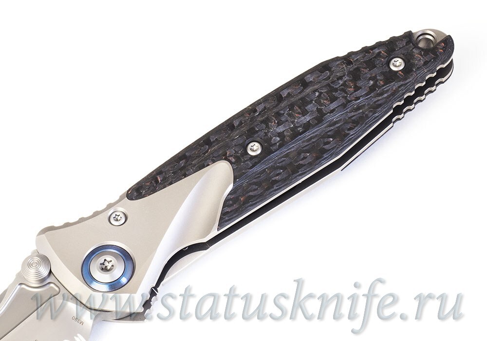 Нож Microtech Socom Bravo 260-8CFTI Single Partially Serrated Blue Collar
