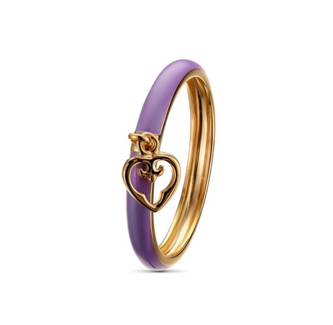 Ring  Enamel Heart  Yellow Gold