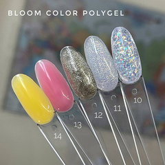 Полигель Bloom 12 гр №11 прозрачный с блестками