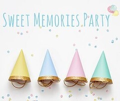 Колпачки маленькие "Happy Birthday" 8 шт