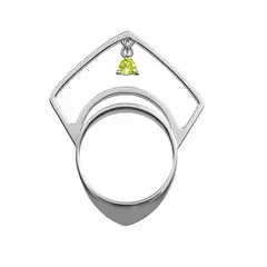 Кольцо "Вода" с сапфиром