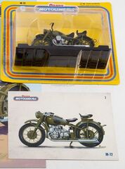 Motorcycle M-72 khaki 1:24 Our Motorcycles Modimio Collections #7