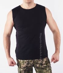 Купить безрукавку-афганку Черную - Магазин тельняшек.ру 8-800-700-93-18Безрукавка-афганка Черная в Магазине тельняшек