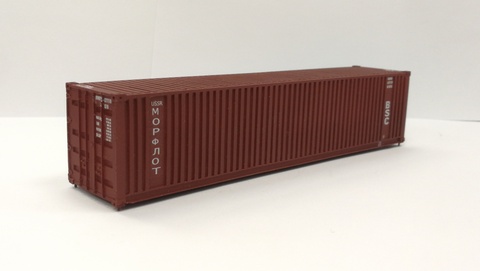 40' контейнер МОРФЛОТ, BSC, V эпоха, MMMU3377119 , коричневый