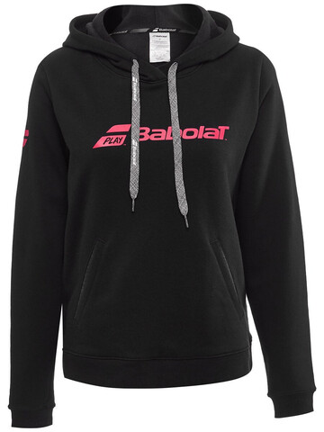 Женская толстовка Babolat Exercise Hood Sweat Women - black