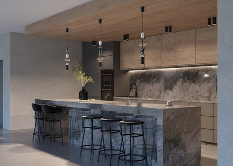 Подвесной светодиодный светильник Maytoni Monochrome MOD071PL-L8B3K1