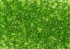 Бисер 8/0 PRECIOSA, 50г, прозрачный желто-зеленый с серебряным прокрасом