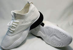 Белые объемные кроссовки городской стиль женские El Passo KY-5 White.