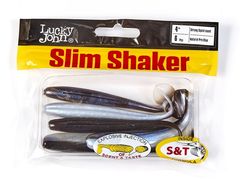 Мягкая съедобная приманка LJ Pro Series Slim Shaker 4in (100 мм), цвет T46, 6 шт