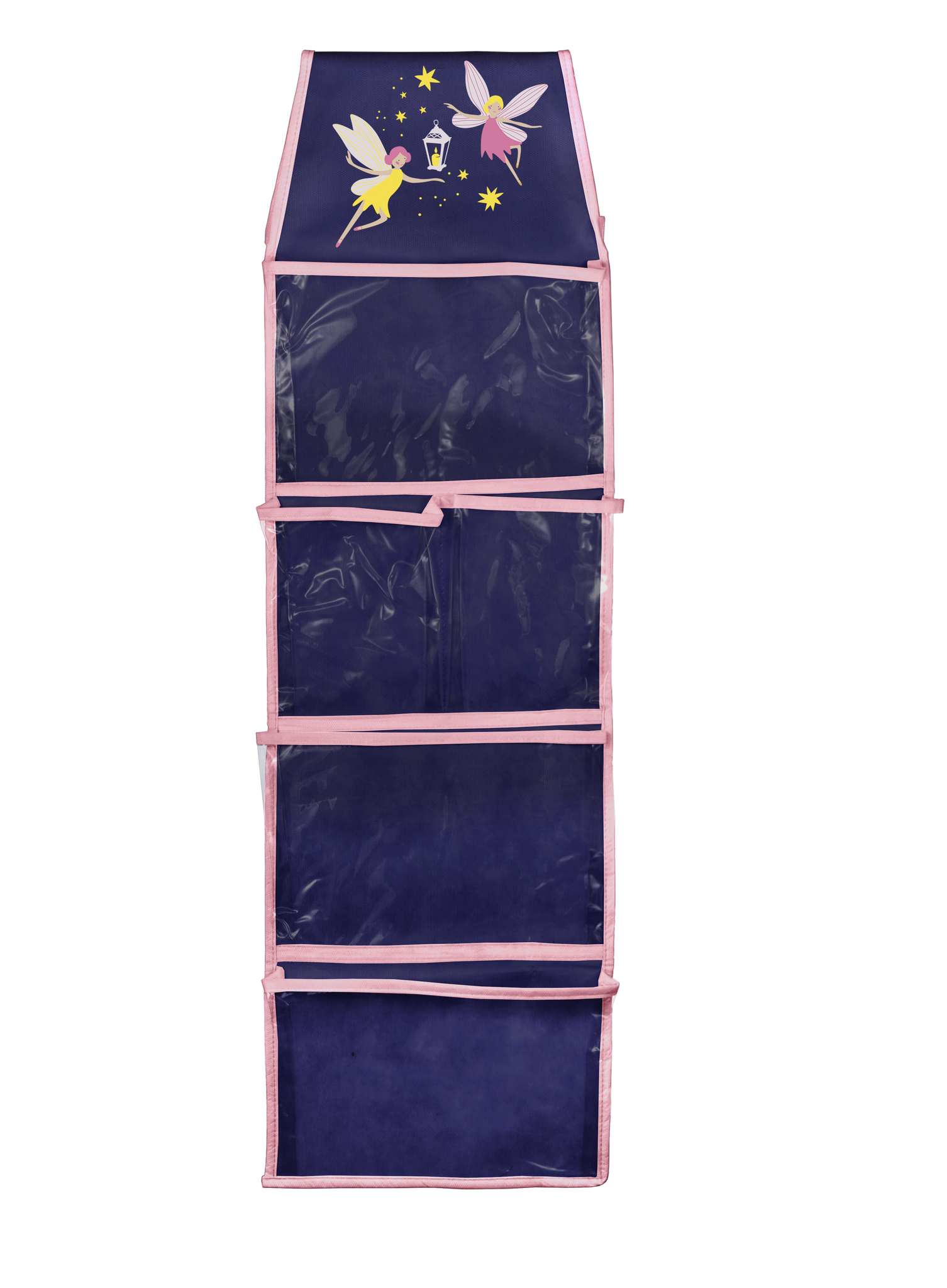 Кармашки в садик для детского шкафчика 85х24 см, Феи (Синий)