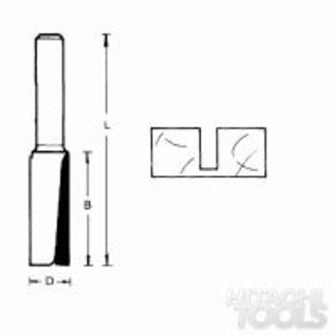 956808 Фреза (D): 8 mm (B): 19 mm (L): 57 mm (711468)