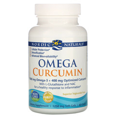 Nordic Naturals, Omega Curcumin, 1250 мг, 60 капсул