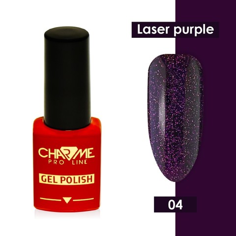 Гель-лак 04 - алита Laser purple Effect Charme 10мл