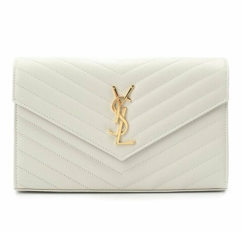 Сумка Saint Laurent Monogram Envelope белый