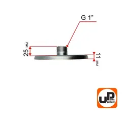 Фланец гидроаккумулятора UNITED PARTS диаметр 155мм, резьба внешняя 1