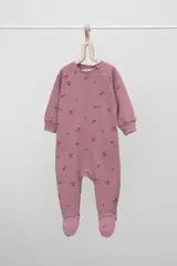 комбинезон для новорожденных  К 6444/морозная вишня,клевер