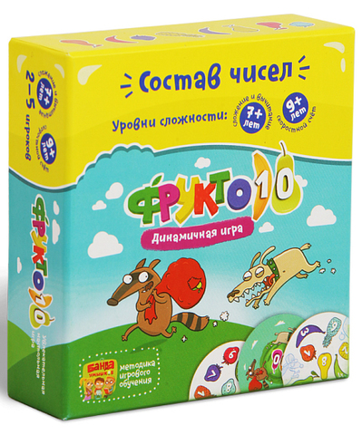 Фрукто 10  (настольно-печатная игра ТМ «Банда умников»)