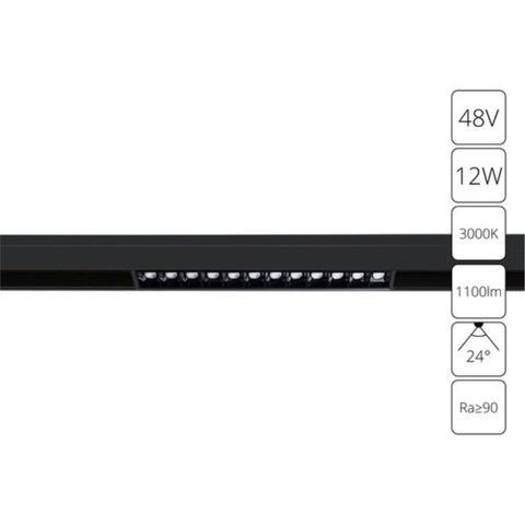 Магнитный трековый светильник Arte Lamp LINEA A4674PL-1BK
