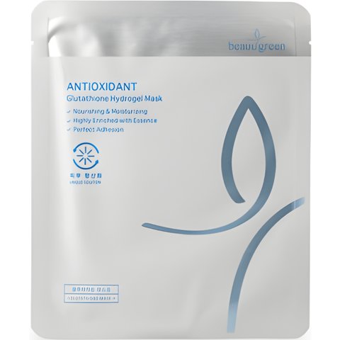 BeauuGreen Маска гидрогелевая с антиоксидантным эффектом 1 шт | Glutathione Hydrogel Mask 1