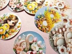 Кружочки из сахарной бумаги 