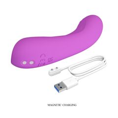Фиолетовый мини-вибратор DJ Dick - 12,7 см. - 