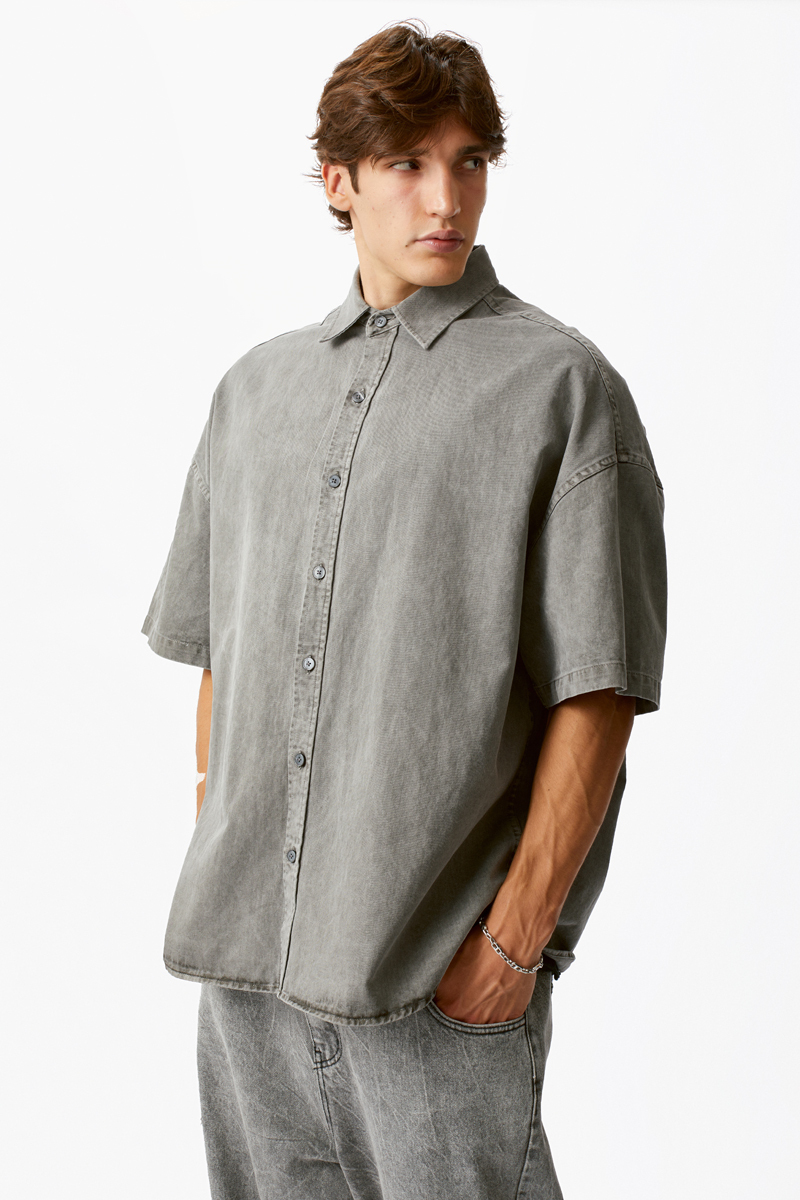 Серая рубашка из денима Votus 2.0