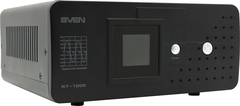 ИБП SVEN <RT-1000 Black> LCD, 2 евро розетки,  без  АКБ