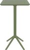 Стол пластиковый барный складной Siesta Contract Sky Folding Bar Table 60, оливковый